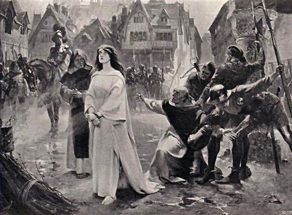 Фредерик Рое. "Жанна д'Арк на пути к месту казни". 1906.