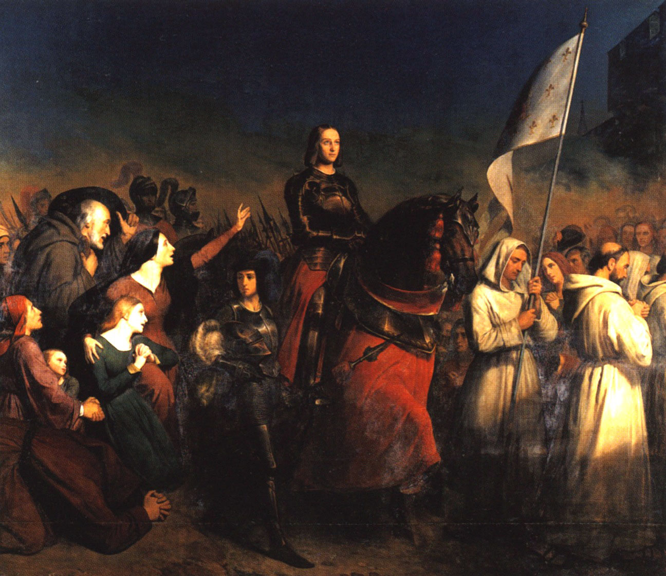 Анри Шиффер. "Въезд Жанны д'Арк в Орлеан 8 мая 1429 года". 1843.
