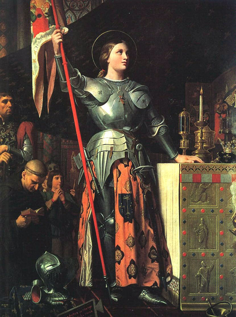 Жан Огюст Доменик Энгр. "Жанна д'Арк на коронации Карла VII в Реймсе". 1851.