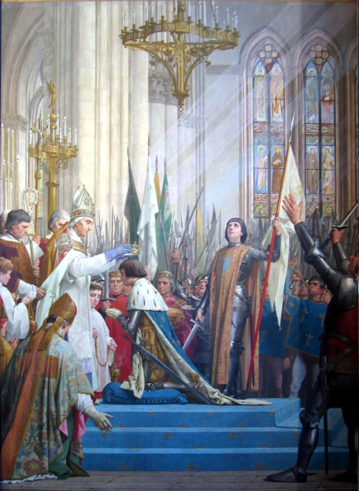 Жюль Эжен Леневё. "Жанна д'Арк на коронации Карла VII@/ 1889/