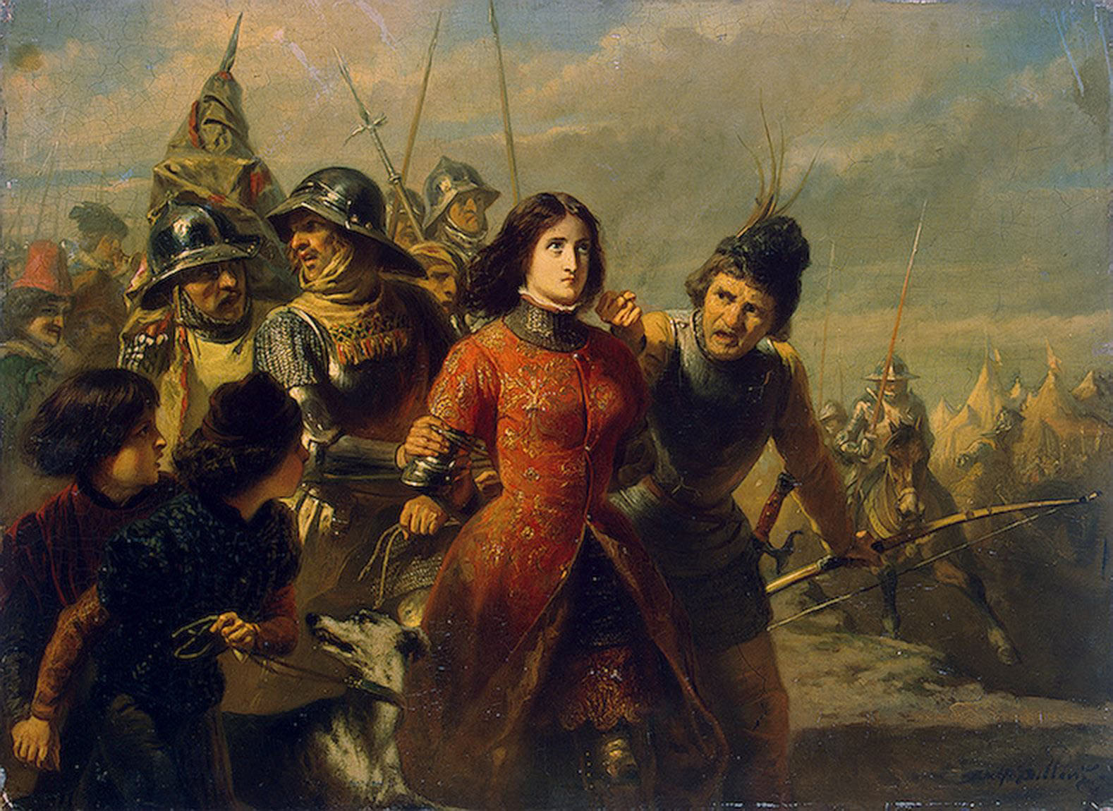 Адольф-Александр Дилленс. "Пленение Жанны д'Арк". 1847-1852. Эрмитаж, Санкт-Петербург.