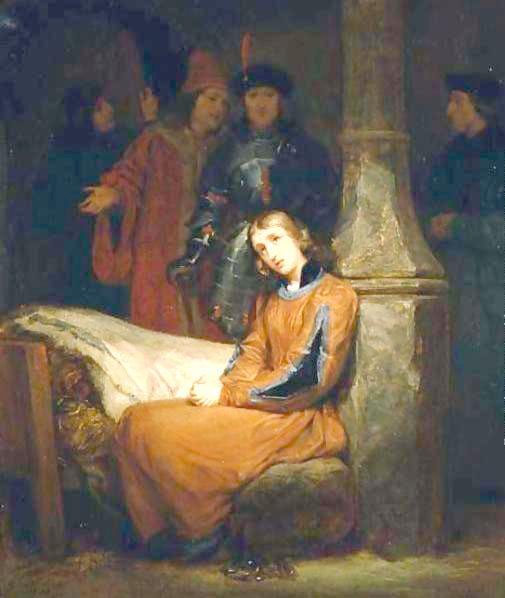 Сен-Эвре Жиллот. "Жанна д'Арк в заточении". Первая половина XIX века.