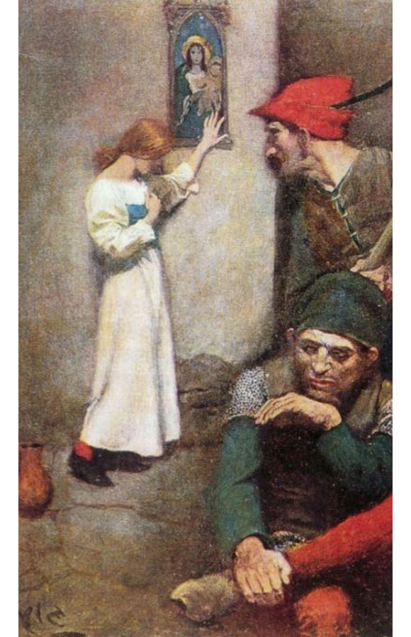 Говард Пайл. "Жанна д'Арк в тюрьме". 1911.