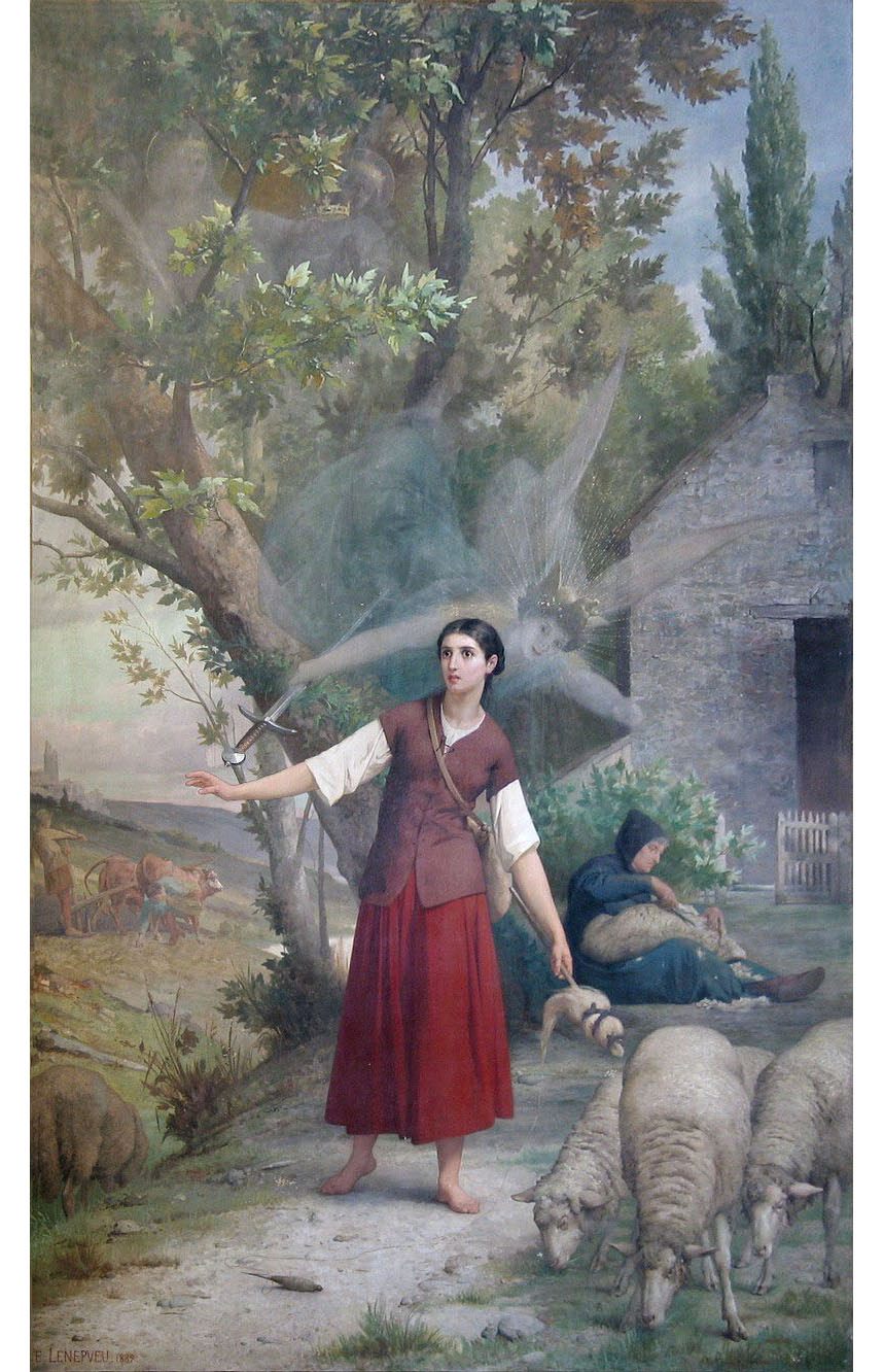 Жюль Эжен Леневё. "Видение Жанны д'Арк". 1889.