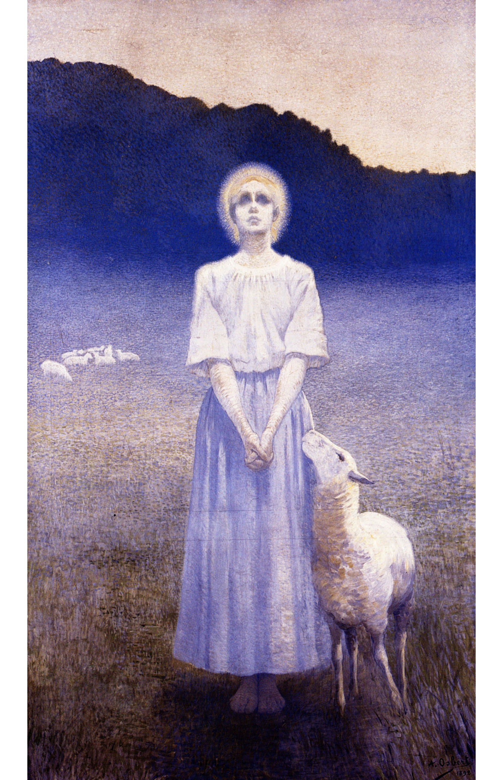 Альфонс Осберт. "Видение Жанны". 1892. Музей Орсе, Париж.