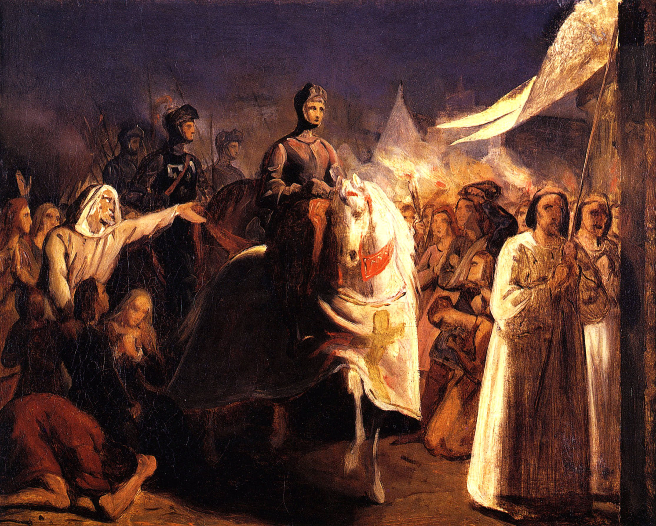 Анри Шиффер. "Въезд Жанны д'Арк в Орлеан 8 мая 1429 года".