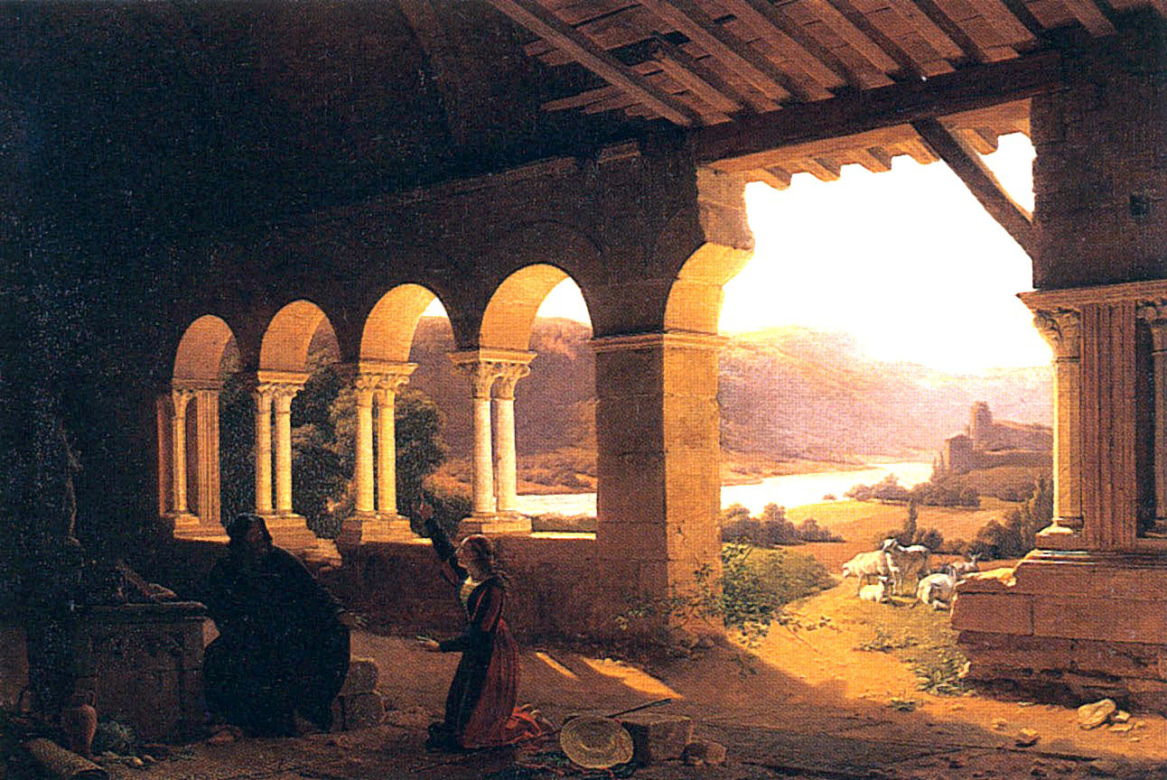 Ричард Флери. "Жанна д'Арк в часовне Эрмитажа в Вокулере". 1819.
