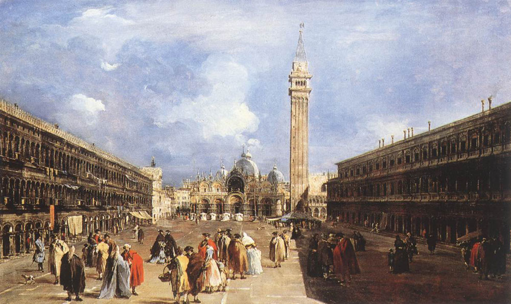 Франческо Гварди. "Площадь Сан Марко". Около 1760.