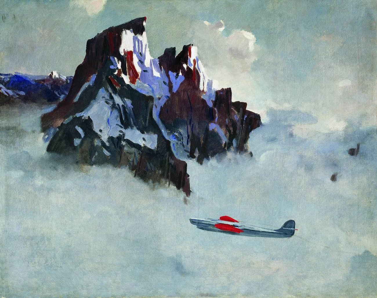 Александр Александрович Дейнека. "В воздухе". 1932.