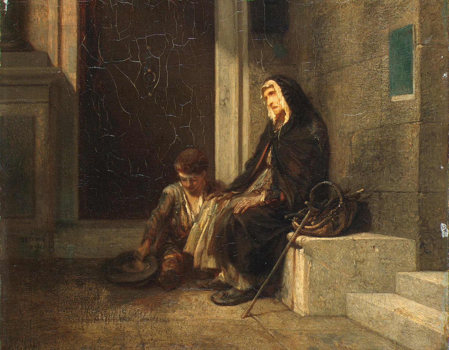 Александр Габриель Декан. "Нищие". 1845.