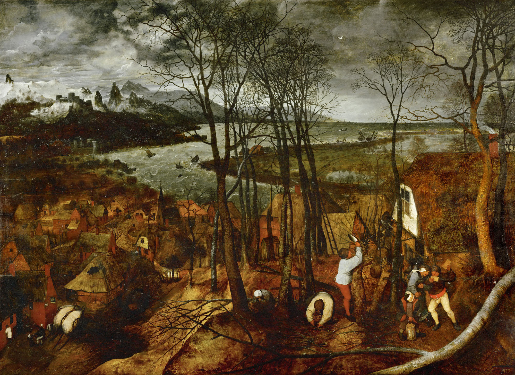 Питер Брейгель Старший. Хмурый день (Февраль). 1565.