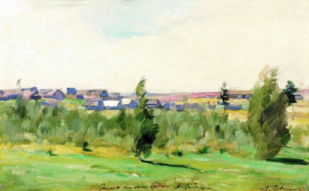 Исаак Ильич Левитан. "Деревня". 1890-е.