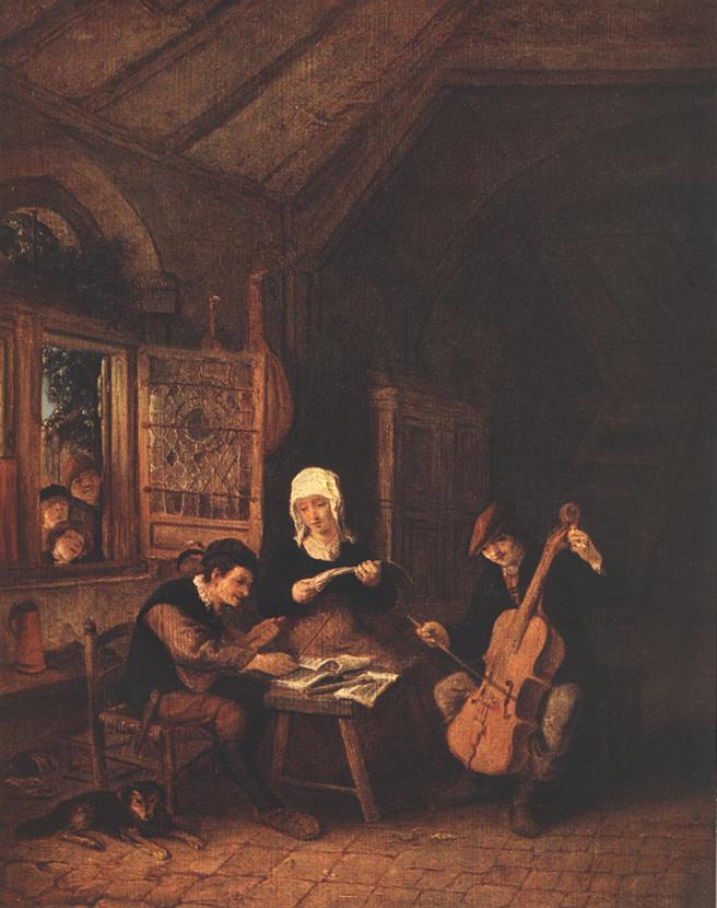 Адриан ван Остаде. Деревенские музыканты. 1672. 