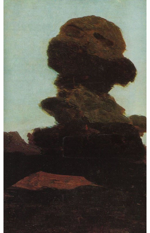 Архип Иванович куинджи. "Дерево на фоне вечернего неба". 1890-1895.