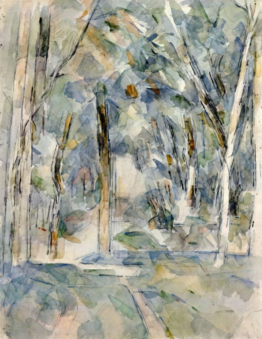 Поль Сезанн. "Аллея деревьев". 1906. Собрание Перлман, Нью-Йорк.