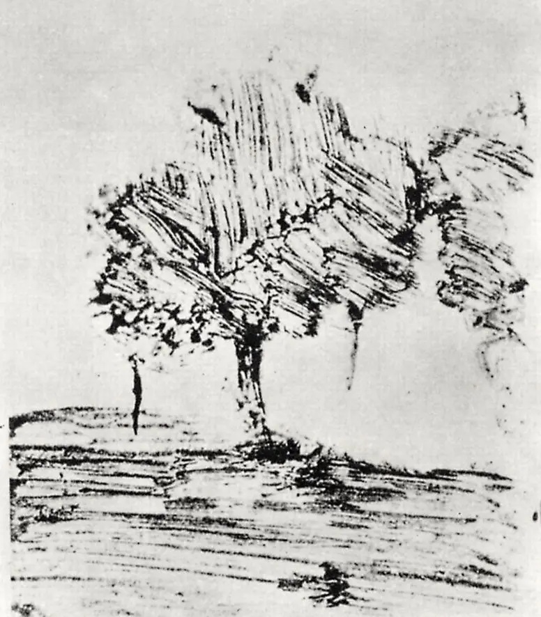 Эдгар Дега. "Два дерева". 1880. Собрание г-на и г-жи Поуис Джонс, Нью-Йорк.