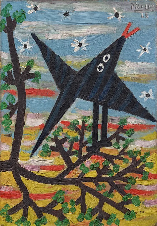 Пабло Пикассо. "Птица на дереве". 1928. Музей Соломона Гугенхайма, Нью-Йорк.