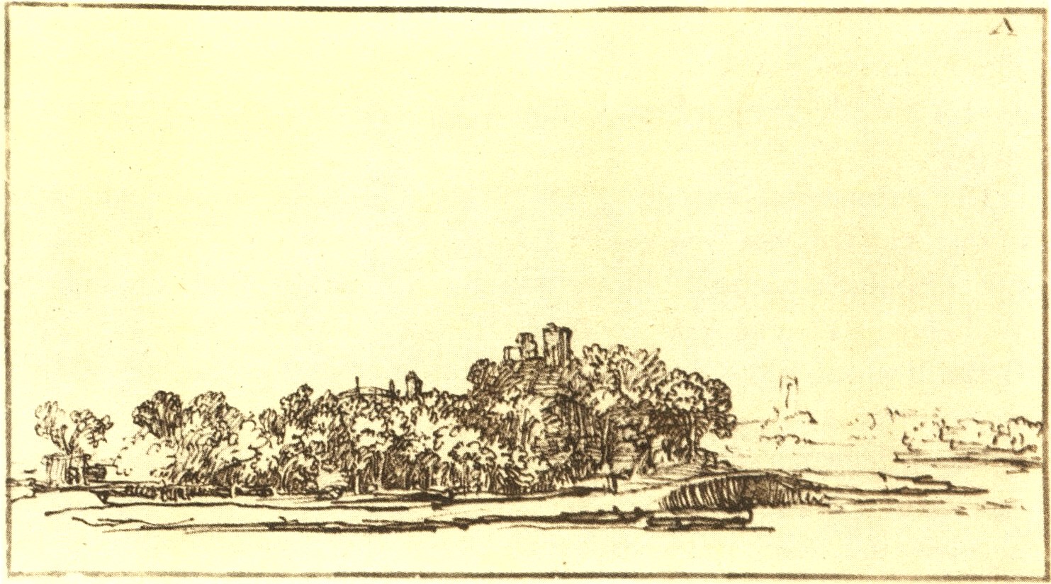 Алексей Саврасов. Деревья у озера. 1868.