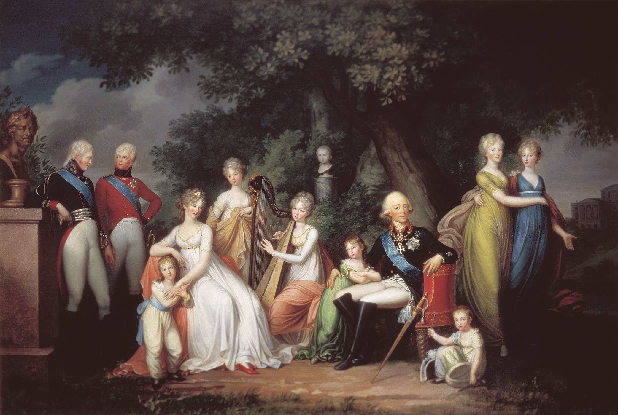 Герхард фон Кюгельген. Павел I, Мария Фёдоровна и их дети.