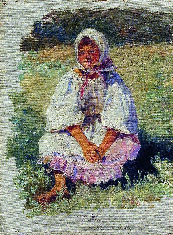 Илья Репин. Крестьянская девочка. 1880.
