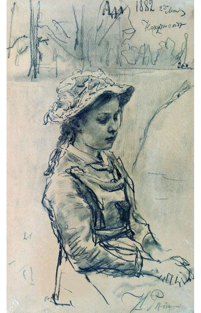 Илья Ефимович Репин. "Девочка Ада". 1882.