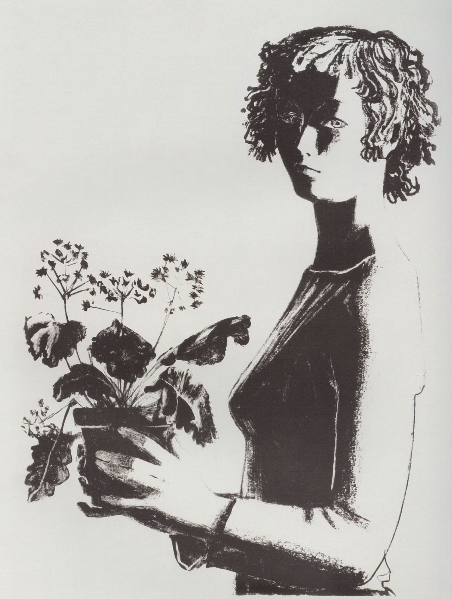 Андрей Пахомов. Девушка с цветком.