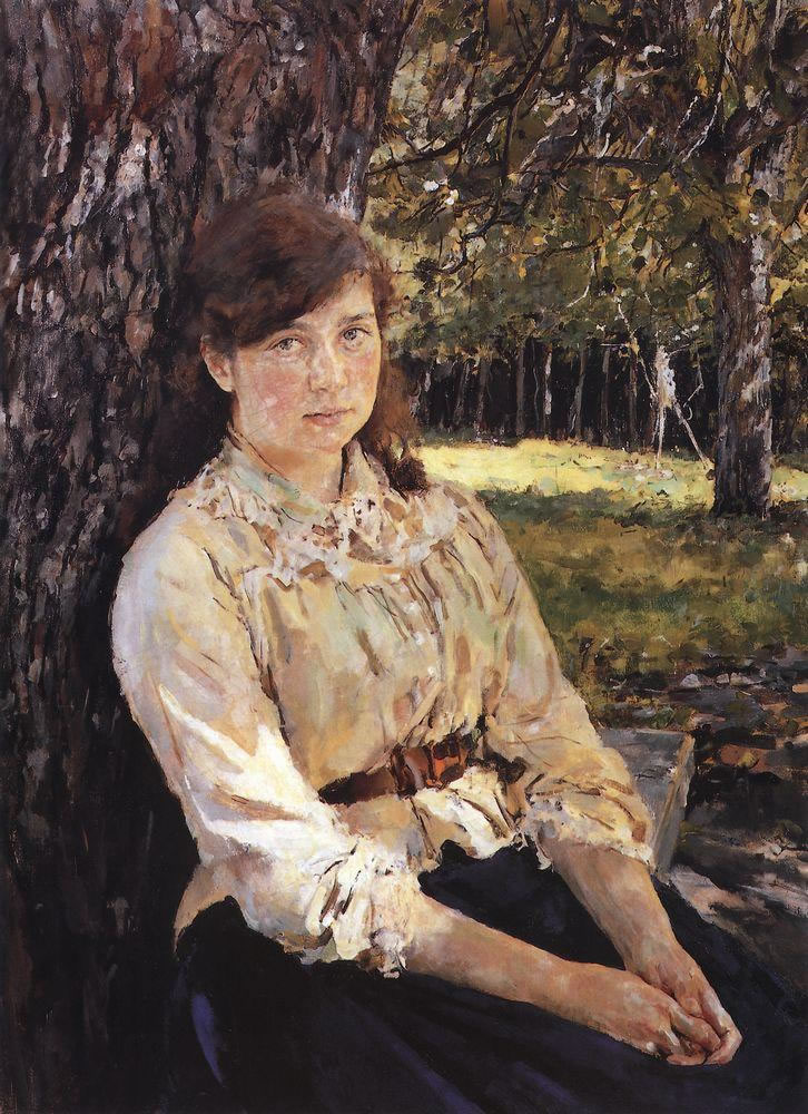 Валентин Серов. Девушка, освещенная солнцем (Портрет М. Я. Симонович). 1888.