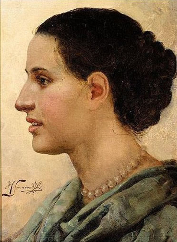 Генрих Семирадский. Портрет девушки.