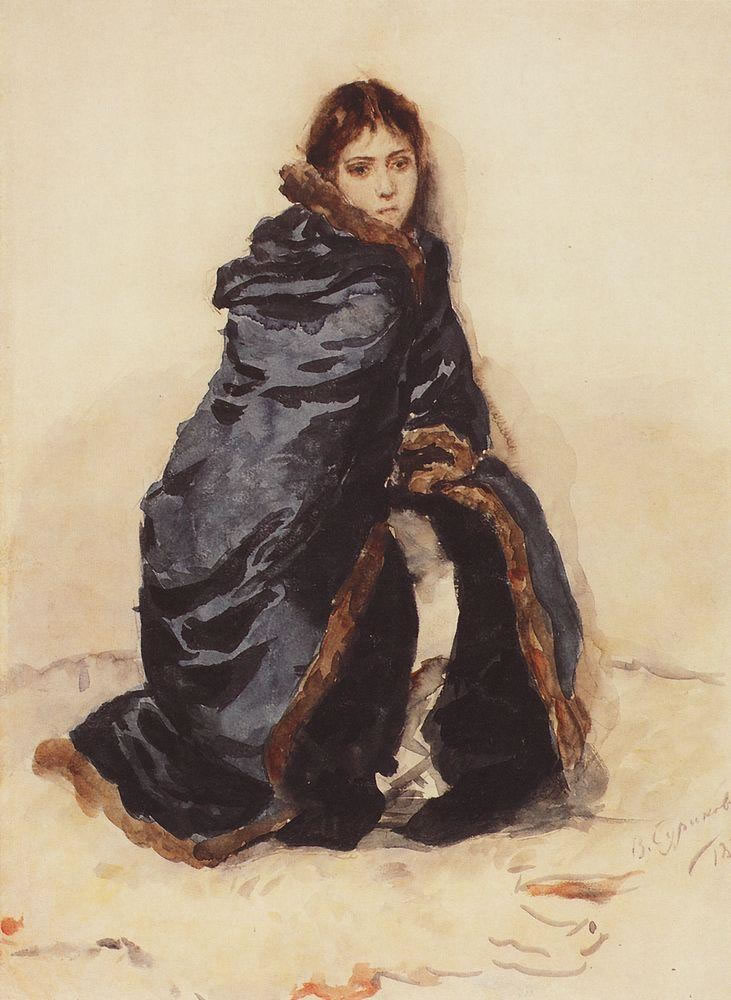 Василий Иванович Суриков. "Старшая дочь Меншикова". 1882.