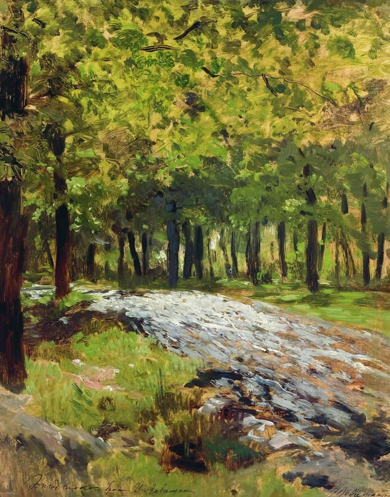 Исаак Ильич Левитан. "Дорога в лесу". 1880-е.