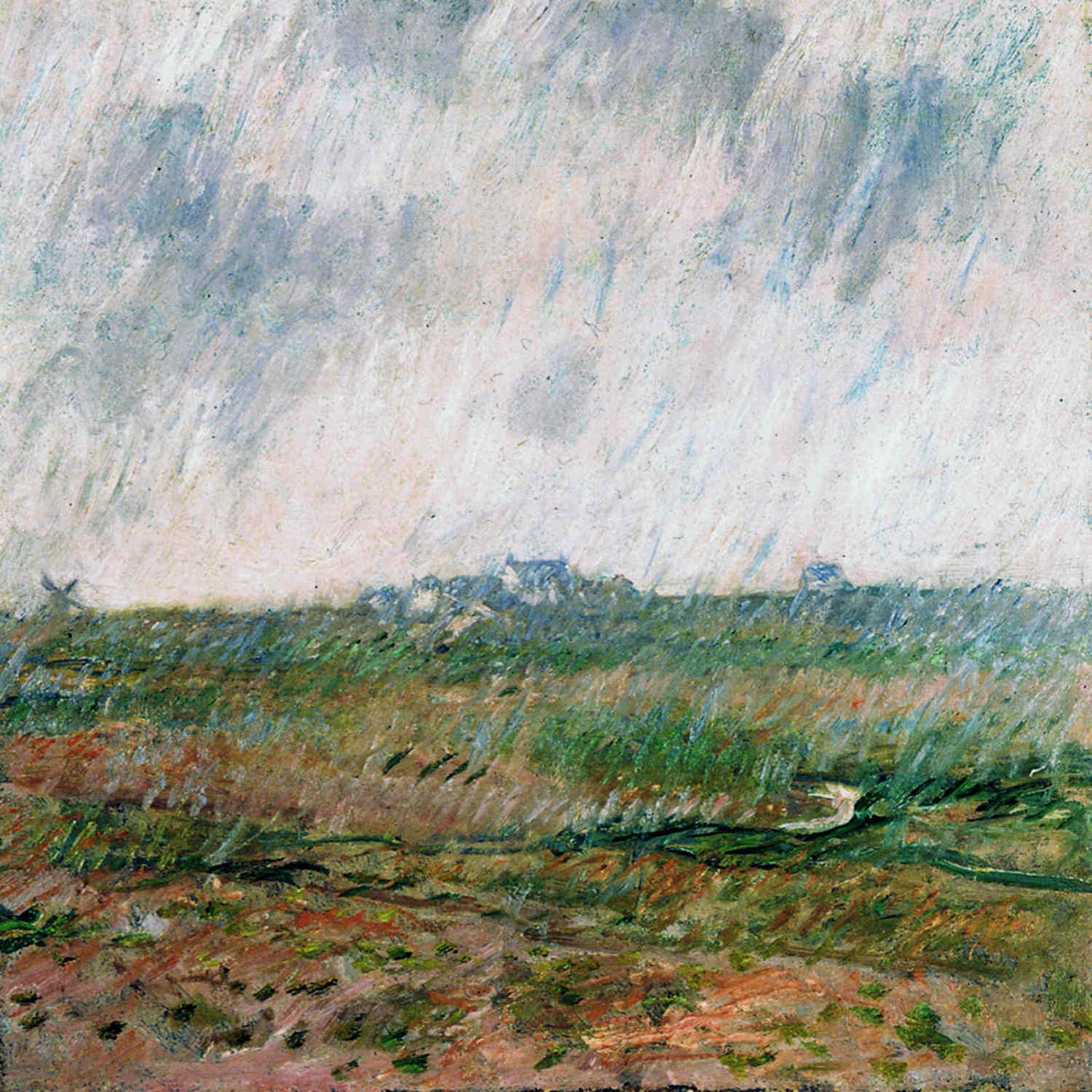Клод Моне. "Дождь в Бель-Иль". 1886.