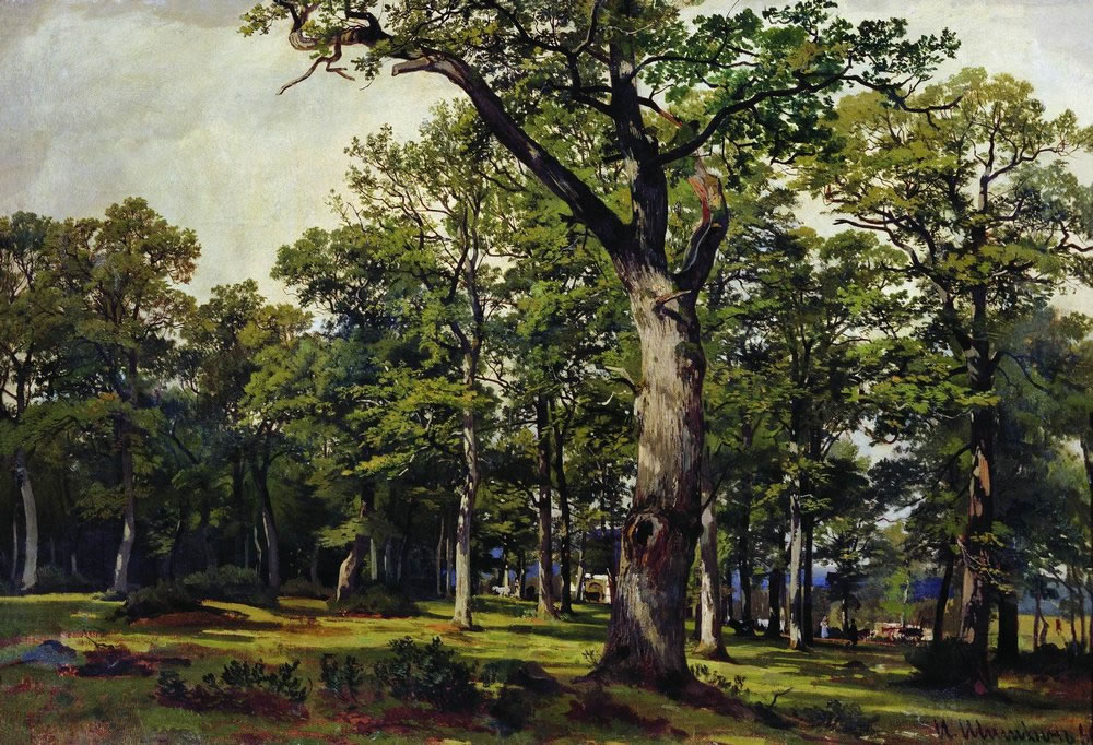 Иван Иванович Шишкин. "Дубовый лес". 1869.