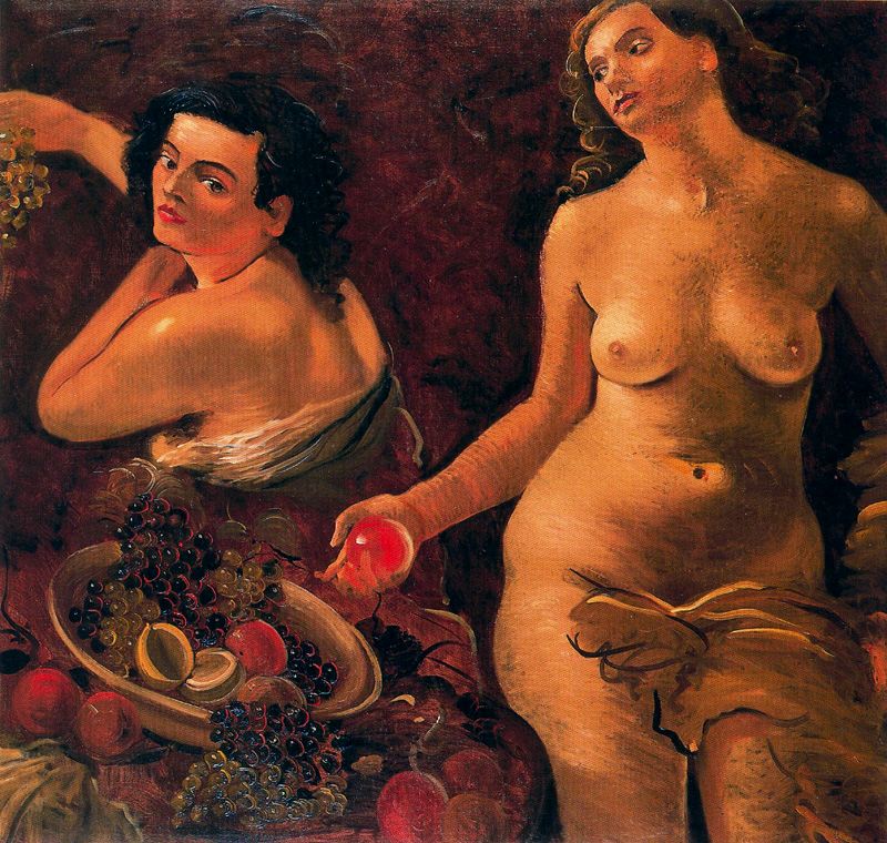 Андре Дерен. "Две обнажённые женские фигуры и натюрморт". 1935.