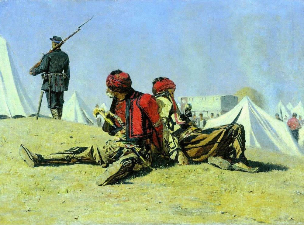 Василий Васильевич Верещагин. "Два ястреба (Башибузуки)". 1878-1879.