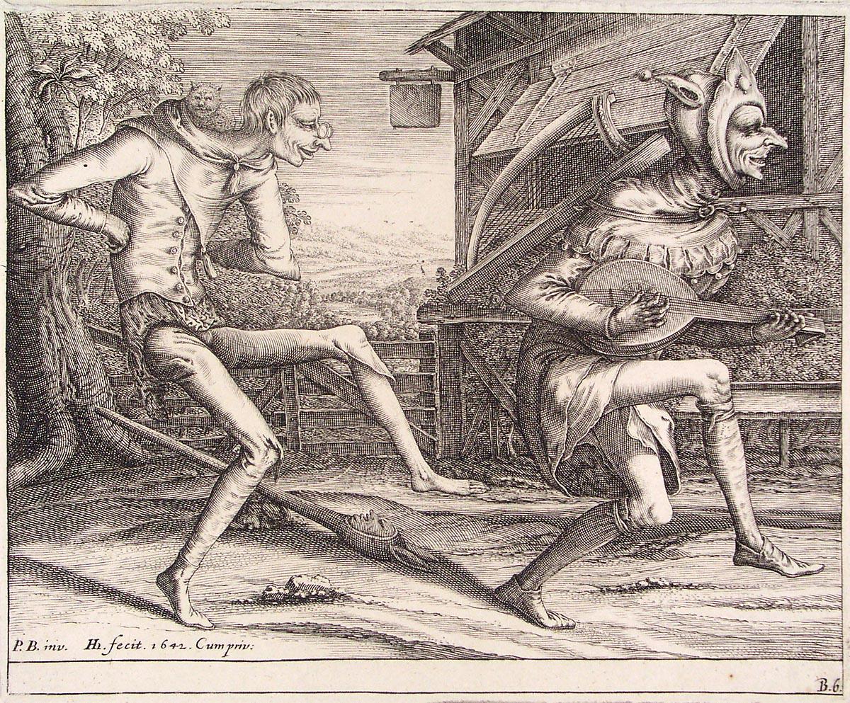 Хендрик Хондиус. "Два шута". 1642.