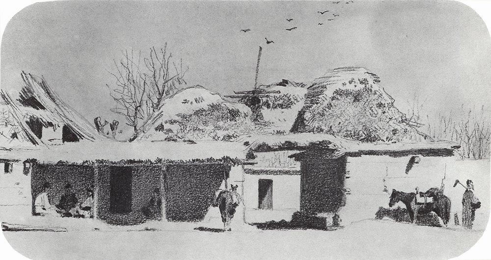 Василий Верещагин. Постоялый двор близ Ташкента. 1867.