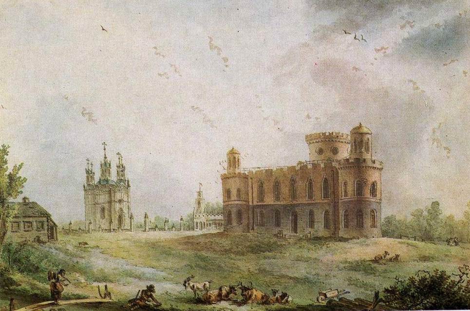 Жан Балтазар де ла Траверс. "Чесменский дворец близ Петербурга". 1780-е.
