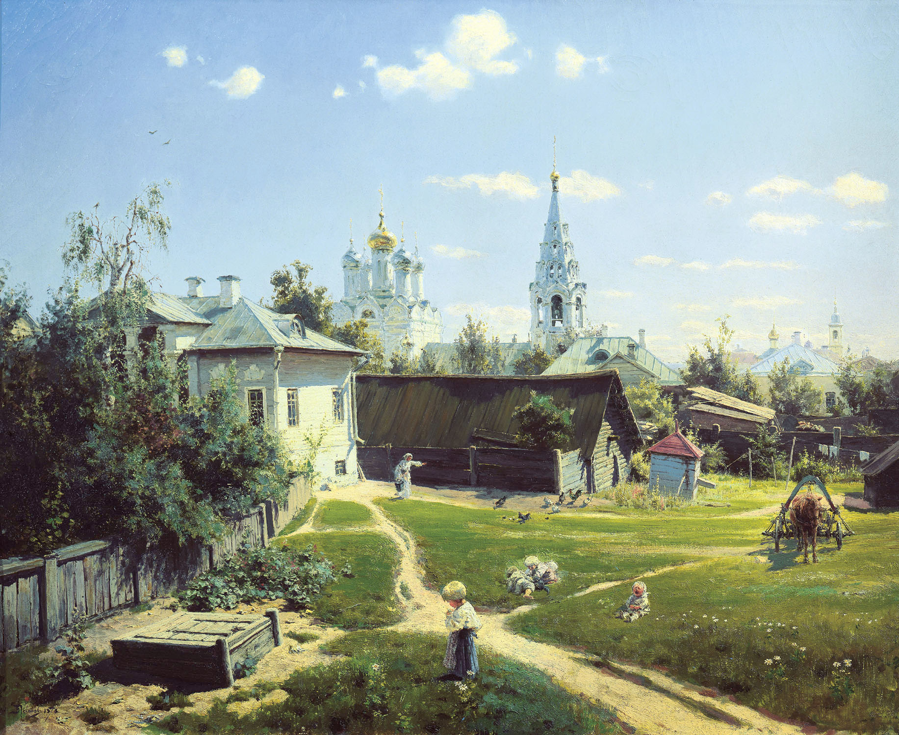 Василий Дмитриевич Поленов. "Московский дворик". 1878.