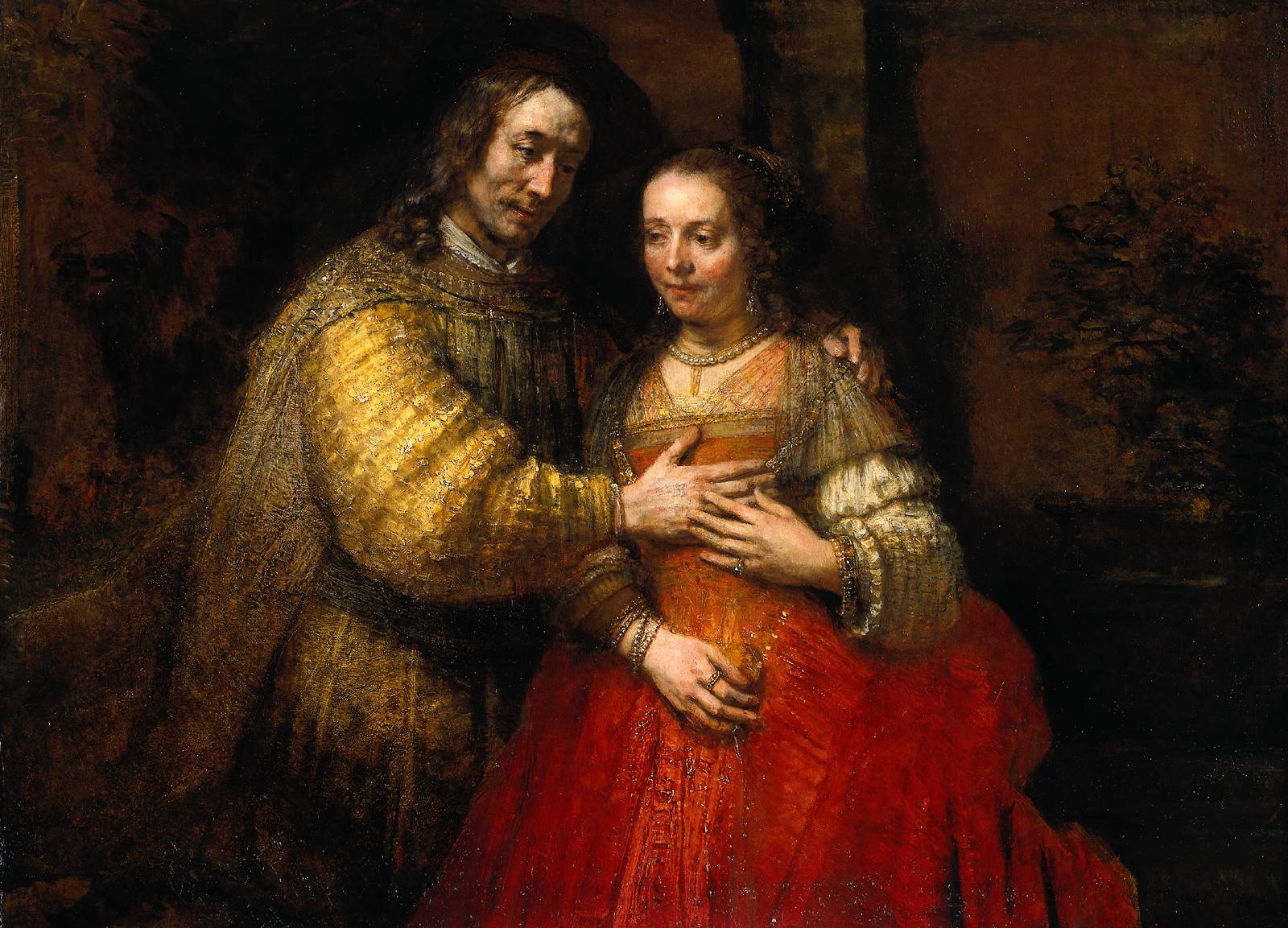 Рембрандт Харменс ван Рейн. "Еврейская невеста". 1667.