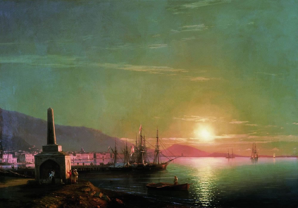 Иван Константинович Айвазовский. Восход солнца в Феодосии. 1855.