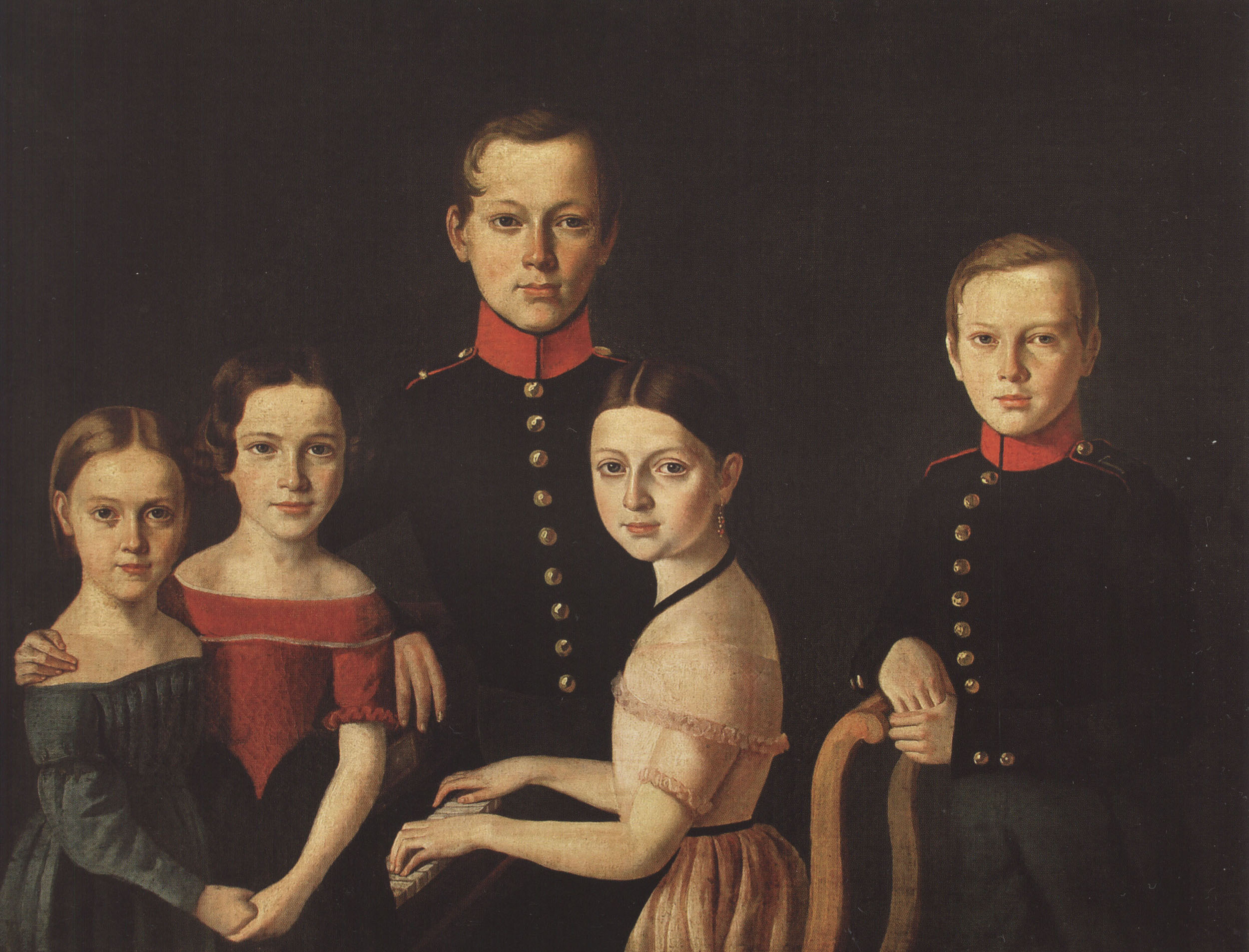 Неизв. худ. Дети генерала Кайла Гайли. 1830-1840-е.