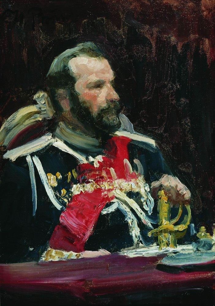 И. Репин. Портрет генерала А. Н. Куропаткина. 1903.