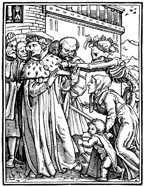 Ганс Гольбейн Младший. "Герцог". Серия "Пляска смерти". 1526.