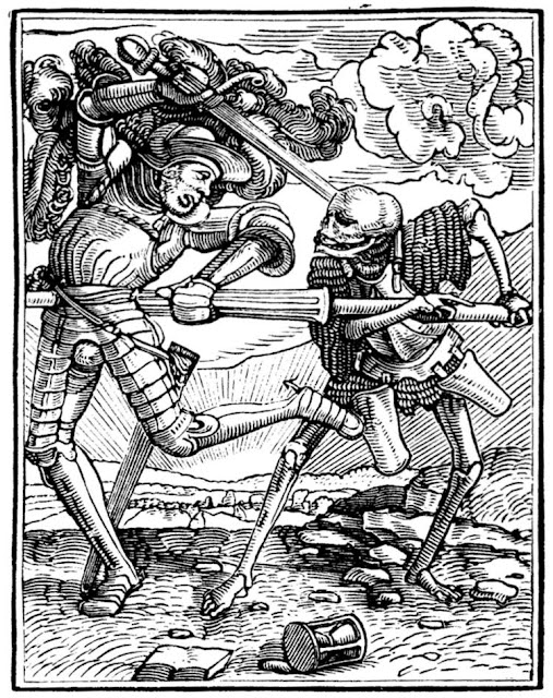 Ганс Гольбейн Младший. "Рыцарь". Серия "Пляска смерти". 1526.