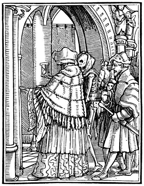 Ганс Гольбейн Младший. "Каноник". Серия "Пляска смерти". 1526.