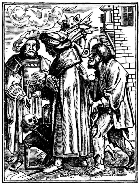 Ганс Гольбейн Младший. "Сенатор". Серия "Пляска смерти". 1526.