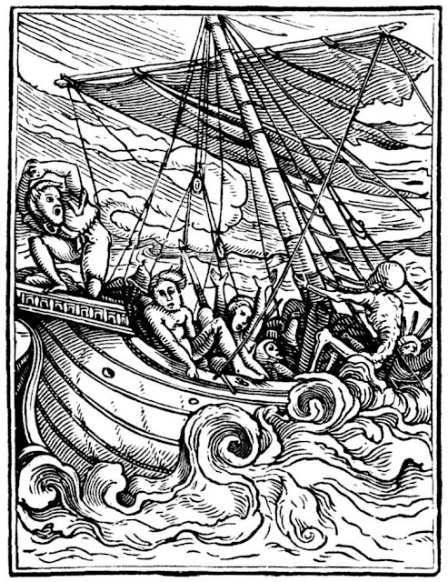 Ганс Гольбейн Младший. "Моряк". Серия "Пляска смерти". 1526.