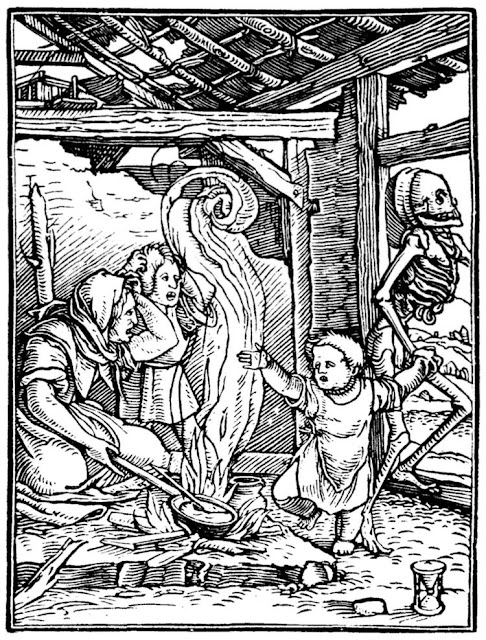 Ганс Гольбейн Младший. "Ребёнок". Серия "Пляска смерти". 1526.