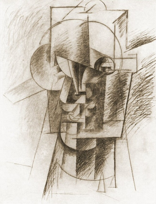 Пабло Пикассо. "Голова мужчины". 1912.