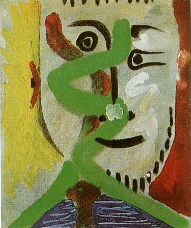 Пабло Пикассо. "Голова мужчины". 1964.